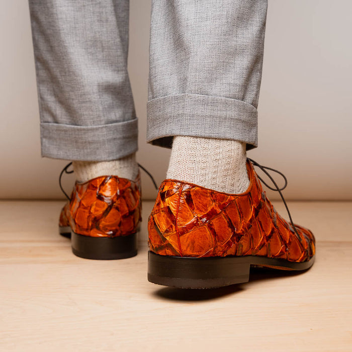 Marco Di Milano Olivieri Brandy Leather Dress Shoe