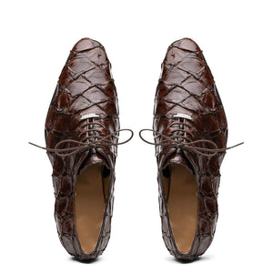 Marco Di Milano Olivieri Brown Leather Dress Shoe