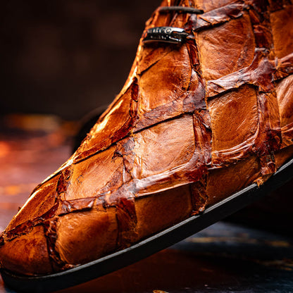 Marco Di Milano Olivieri Cognac Leather Dress Shoe