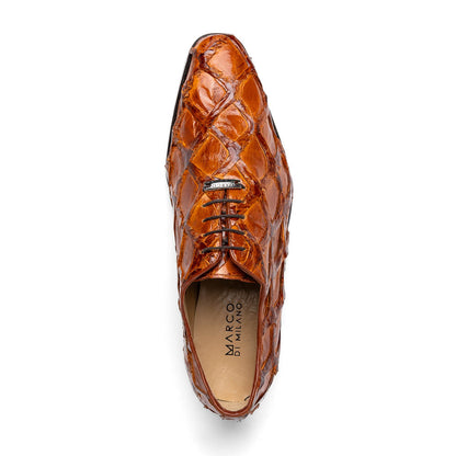 Marco Di Milano Olivieri Cognac Leather Dress Shoe