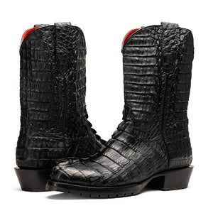 Marco_Di_Milano Marlboro Black Leather Oxfords