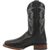 Dan Post Men's Alamosa Full Quill Ostrich Square Toe Boots - Black 6 DP5013_7_D  - from alligatorwarehouse.com