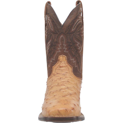 Dan Post Men's Alamosa Full Quill Ostrich Square Toe Boots - Bay Apache 3 DP4874_7_D  - from alligatorwarehouse.com