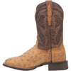 Dan Post Men's Alamosa Full Quill Ostrich Square Toe Boots - Sand 6 DP3876_7_D  - from alligatorwarehouse.com