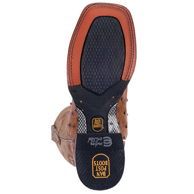 Dan Post Men's Alamosa Full Quill Ostrich Square Toe Boots - Sand 5 DP3876_7_D  - from alligatorwarehouse.com