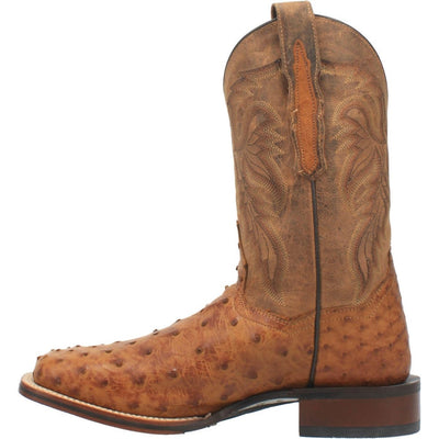 Dan Post Men's Alamosa Full Quill Ostrich Square Toe Boots - Sand 2 DP3876_7_D  - from alligatorwarehouse.com