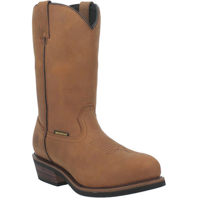 Dan Post Men's Alburquerque Work Boots Waterproof - Brown 1 DP69681_7_D  - from alligatorwarehouse.com