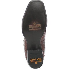 Dan Post Men's Stalker Genuine Caiman Belly Square Toe Boots - Brown