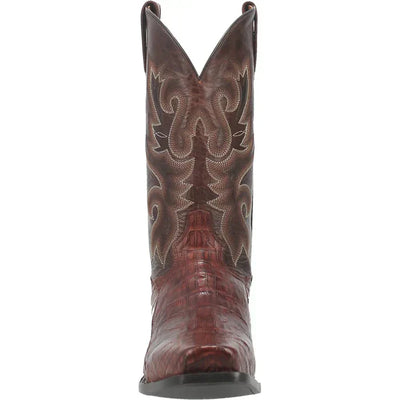 Dan Post Men's Bayou Genuine Caiman Belly Square Toe Boots - Brass 2 DP3074_7_D  - from alligatorwarehouse.com