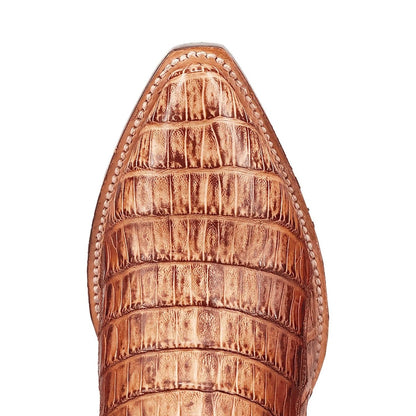 Dan Post Men's Berkeley Genuine Caiman Snip Toe Boots - Sand DP3063