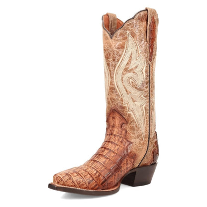 Dan Post Men's Berkeley Genuine Caiman Snip Toe Boots - Sand DP3063