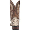 Dan Post Men's Brutus Python Snakeskin Square Toe Boots - Natural 3 DP4917_7_D  - from alligatorwarehouse.com