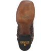 Dan Post Men's Dorsal Genuine Fish Leather Square Toe Boots - Brown 4 DP4102_7_D  - from alligatorwarehouse.com