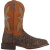 Dan Post Men's Dorsal Genuine Fish Leather Square Toe Boots - Brown 2 DP4102_7_D  - from alligatorwarehouse.com