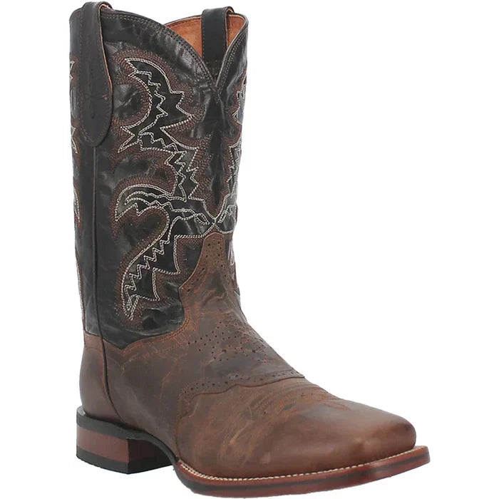 Dan Post Men's Franklin Genuine Leather Square Toe Boots - Brown 1 DP2815_7_D  - from alligatorwarehouse.com