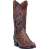 Dan Post Men's Manning Python Snakeskin Round Toe Boots - Bay Apache 8 DP3037_7_D  - from alligatorwarehouse.com