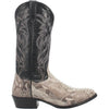 Dan Post Men's Manning Python Snakeskin Round Toe Boots - Natural 2 DP3036_7_D  - from alligatorwarehouse.com