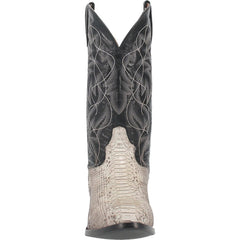 Dan Post Men's Manning Python Snakeskin Round Toe Boots - Natural