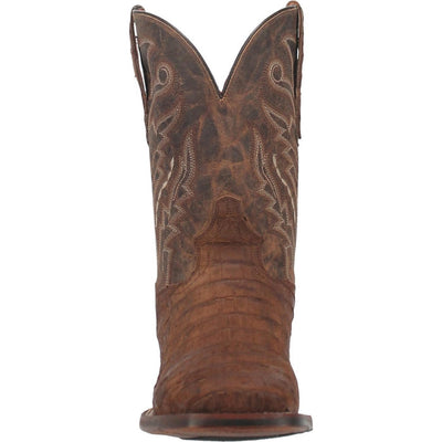 Dan Post Men's Bayou Genuine Caiman Belly Square Toe Boots - Brass 3 DP3074_7_D  - from alligatorwarehouse.com