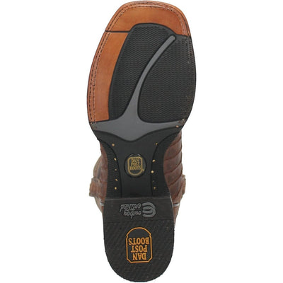 Dan Post Men's Bayou Genuine Caiman Belly Square Toe Boots - Brass 5 DP3074_7_D  - from alligatorwarehouse.com