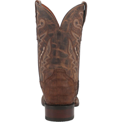Dan Post Men's Bayou Genuine Caiman Belly Square Toe Boots - Brass 4 DP3074_7_D  - from alligatorwarehouse.com