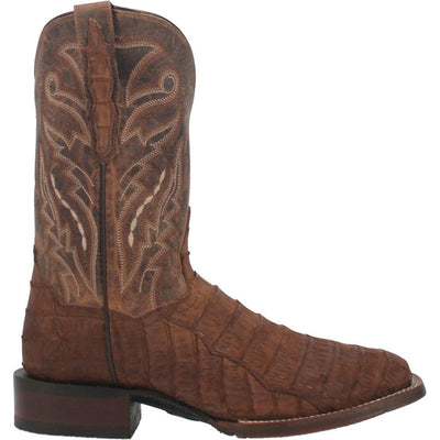Dan Post Men's Bayou Genuine Caiman Belly Square Toe Boots - Brass 2 DP3074_7_D  - from alligatorwarehouse.com