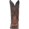 Dan Post Men's Kershaw Full Quill Ostrich Square Toe Boots - Saddle 3 DP4951_7_D  - from alligatorwarehouse.com
