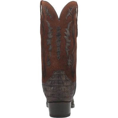 Dan Post Men's Kingsly Genuine Caiman Belly Square Toe Boots - Bay Apache 4 DP4807_7_D  - from alligatorwarehouse.com