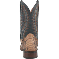 Dan Post Men's Templeton Python Snakeskin Square Toe Boots - Beige