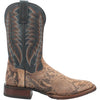 Dan Post Men's Templeton Python Snakeskin Square Toe Boots - Beige 2 DP4183_7_D  - from alligatorwarehouse.com