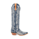 Dan Post Women's Denim Darlin Snip Toe Leather Tall Boots - Blue