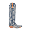 Dan Post Women's Denim Darlin Snip Toe Leather Tall Boots - Blue 2 DP5108_6_M  - from alligatorwarehouse.com