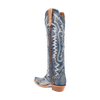 Dan Post Women's Denim Darlin Snip Toe Leather Tall Boots - Blue 4 DP5108_6_M  - from alligatorwarehouse.com