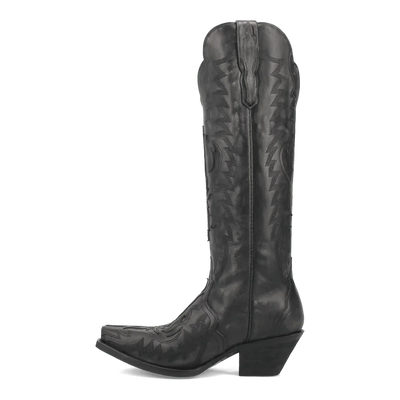Dan Post Women's Hallie Snip Toe Leather Tall Boots - Black 3 DP4027_6_M  - from alligatorwarehouse.com
