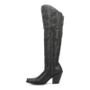 Dan Post Women's Jilted Snip Toe Leather Tall Boots - Black 3 DP3789_6_M  - from alligatorwarehouse.com