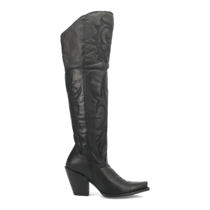 Dan Post Women's Jilted Snip Toe Leather Tall Boots - Black