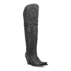 Dan Post Women's Jilted Snip Toe Leather Tall Boots - Black