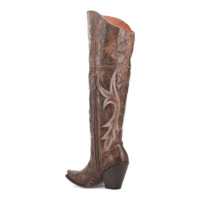 Dan Post Women's Jilted Snip Toe Leather Tall Boots - Brown 3 DP3709_6_M  - from alligatorwarehouse.com