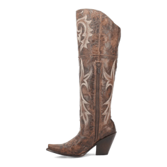 Dan Post Women's Jilted Snip Toe Leather Tall Boots - Brown