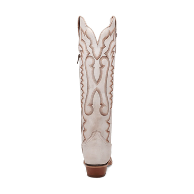 Dan Post Women's Josie Snip Toe Leather Tall Boots - White 8 DP5107_6_M  - from alligatorwarehouse.com