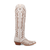 Dan Post Women's Josie Snip Toe Leather Tall Boots - White 2 DP5107_6_M  - from alligatorwarehouse.com