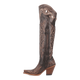 Dan Post Women's Kommotion Snip Toe Leather Tall Boots - Chocolate