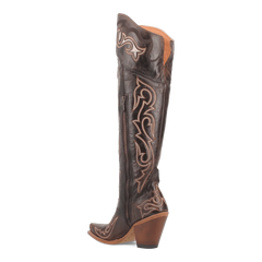 Dan Post Women's Kommotion Snip Toe Leather Tall Boots - Chocolate