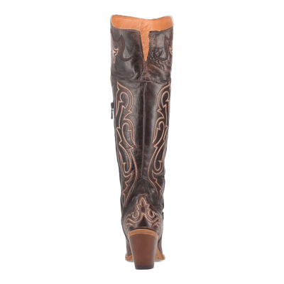 Dan Post Women's Kommotion Snip Toe Leather Tall Boots - Chocolate 8 DP4342_6_M  - from alligatorwarehouse.com