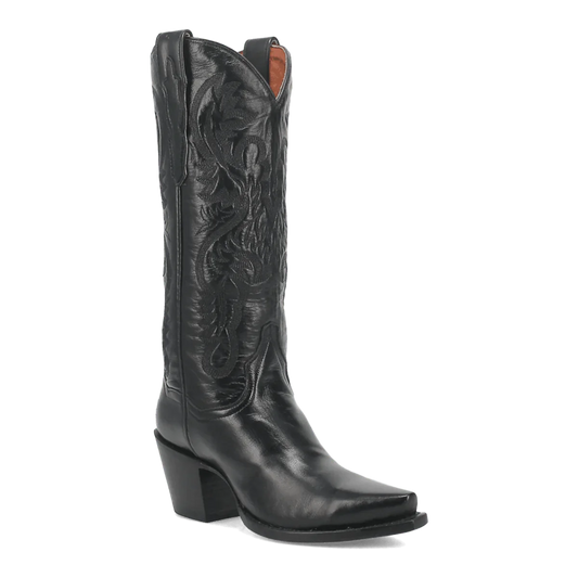 Dan Post Women's Maria Snip Toe Leather Boots - Black