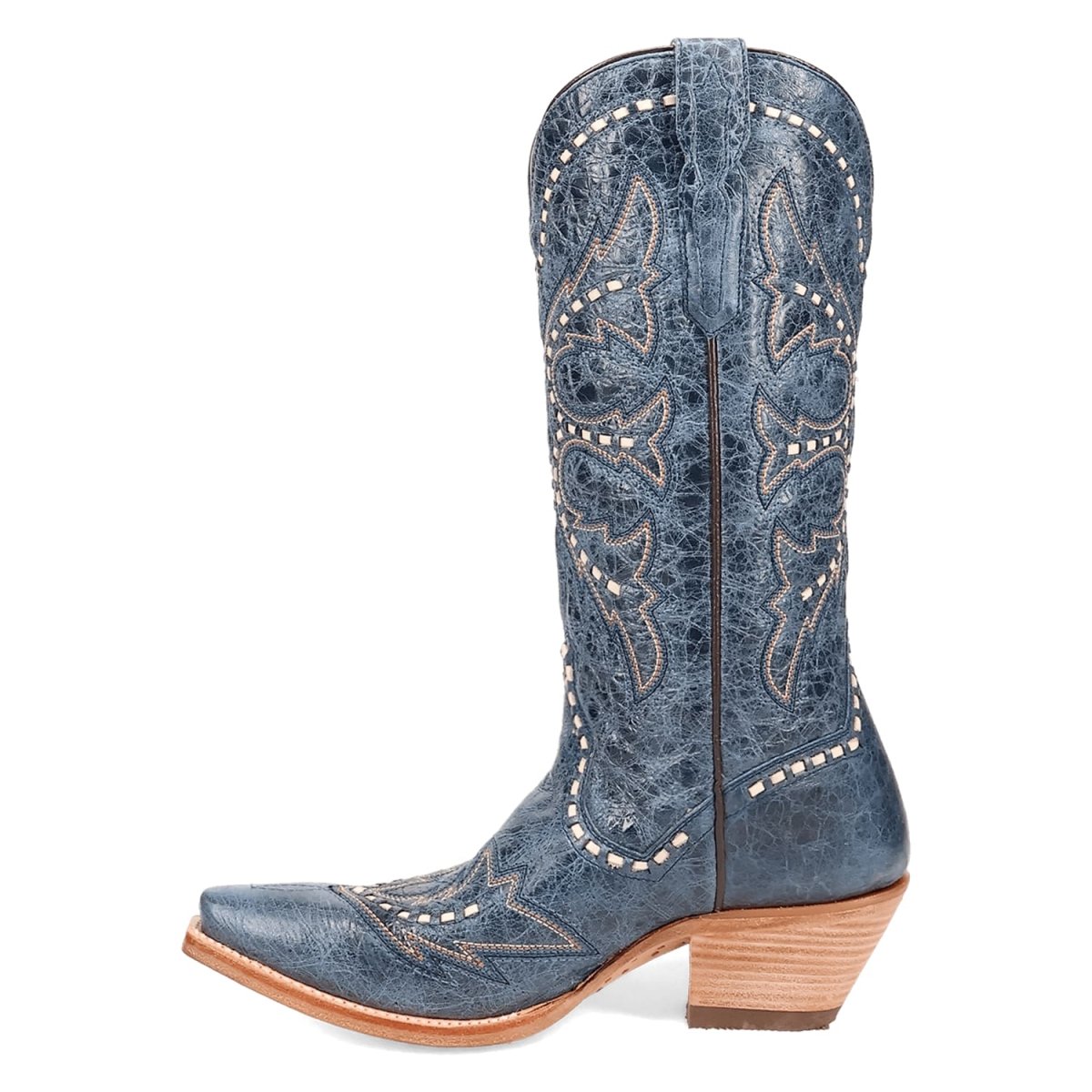 Dan Post Women's Mesa Snip Toe Leather Boots - Blue DP7019 4 DP7019_6.5_M  - from alligatorwarehouse.com