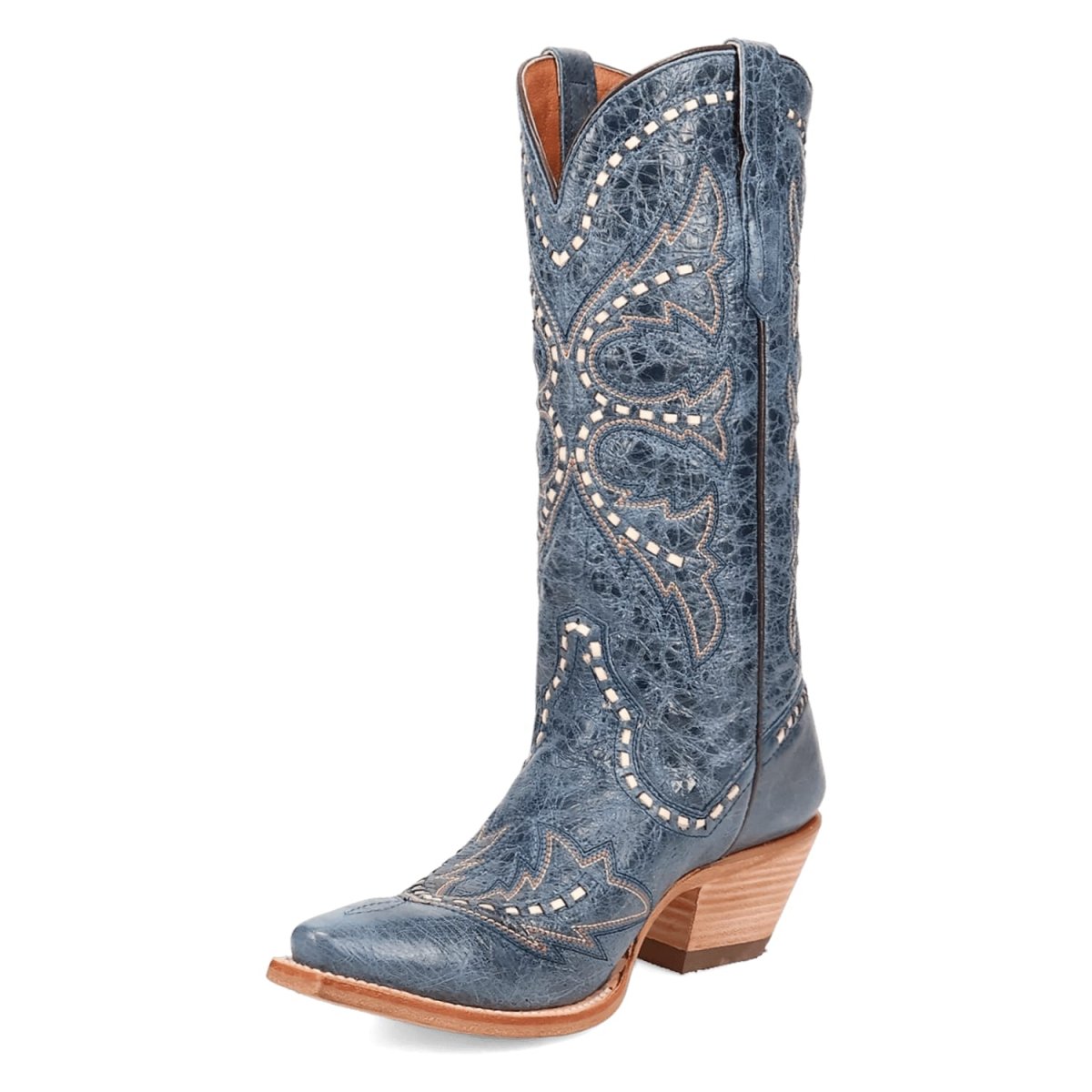 Dan Post Women's Mesa Snip Toe Leather Boots - Blue DP7019 9 DP7019_6.5_M  - from alligatorwarehouse.com
