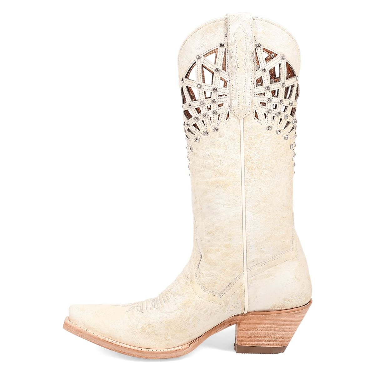 Dan Post Women's Miley Snip Toe Leather Boots - Bone DP7018 4 DP7018_6_M  - from alligatorwarehouse.com