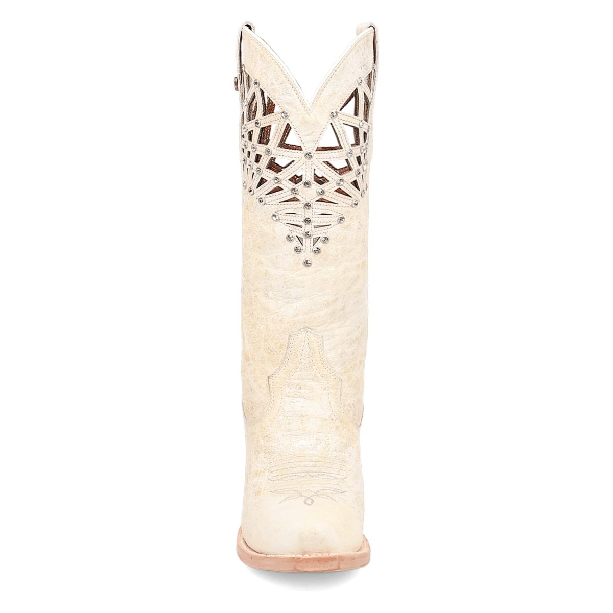 Dan Post Women's Miley Snip Toe Leather Boots - Bone DP7018 6 DP7018_6_M  - from alligatorwarehouse.com