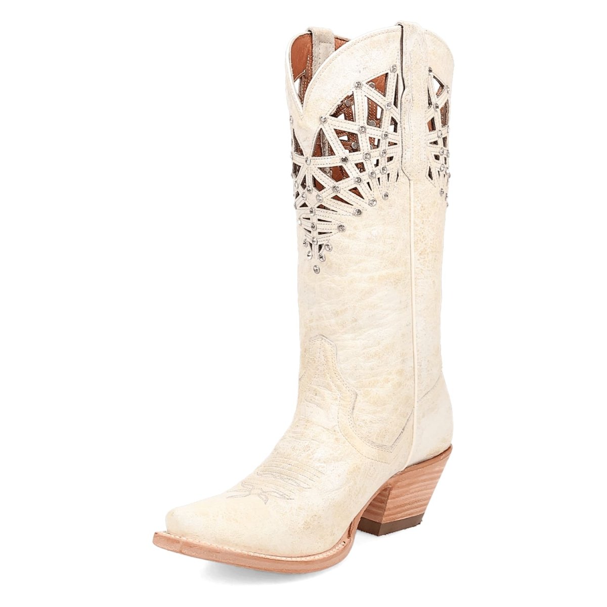Dan Post Women's Miley Snip Toe Leather Boots - Bone DP7018 8 DP7018_6_M  - from alligatorwarehouse.com